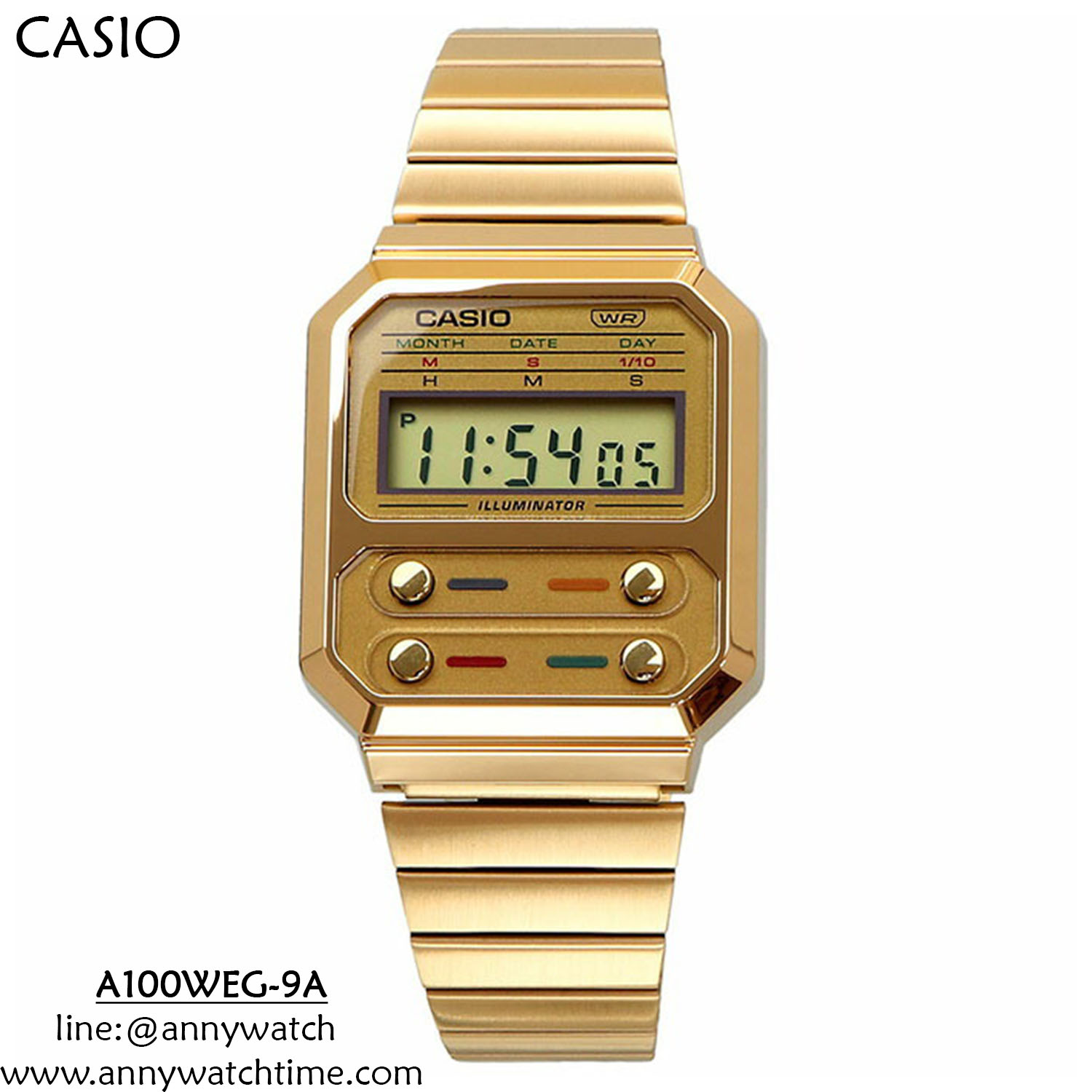 CASIO A100WEG-9A
