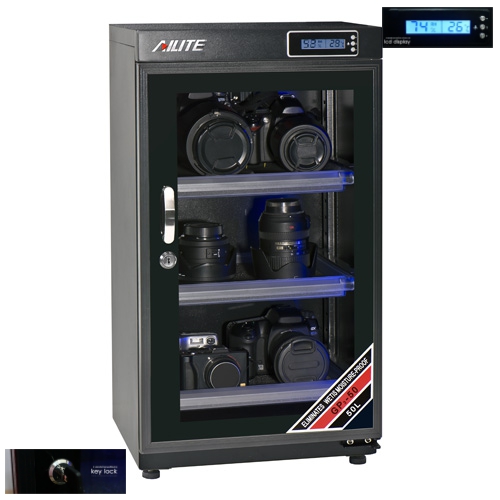 ตู้กันความชื้น Ailite GP3-50L ขนาด 50 ลิตร ระบบdigital ราคาส่ง ส่งemsฟรี รับประกันบริษัท 3ปี