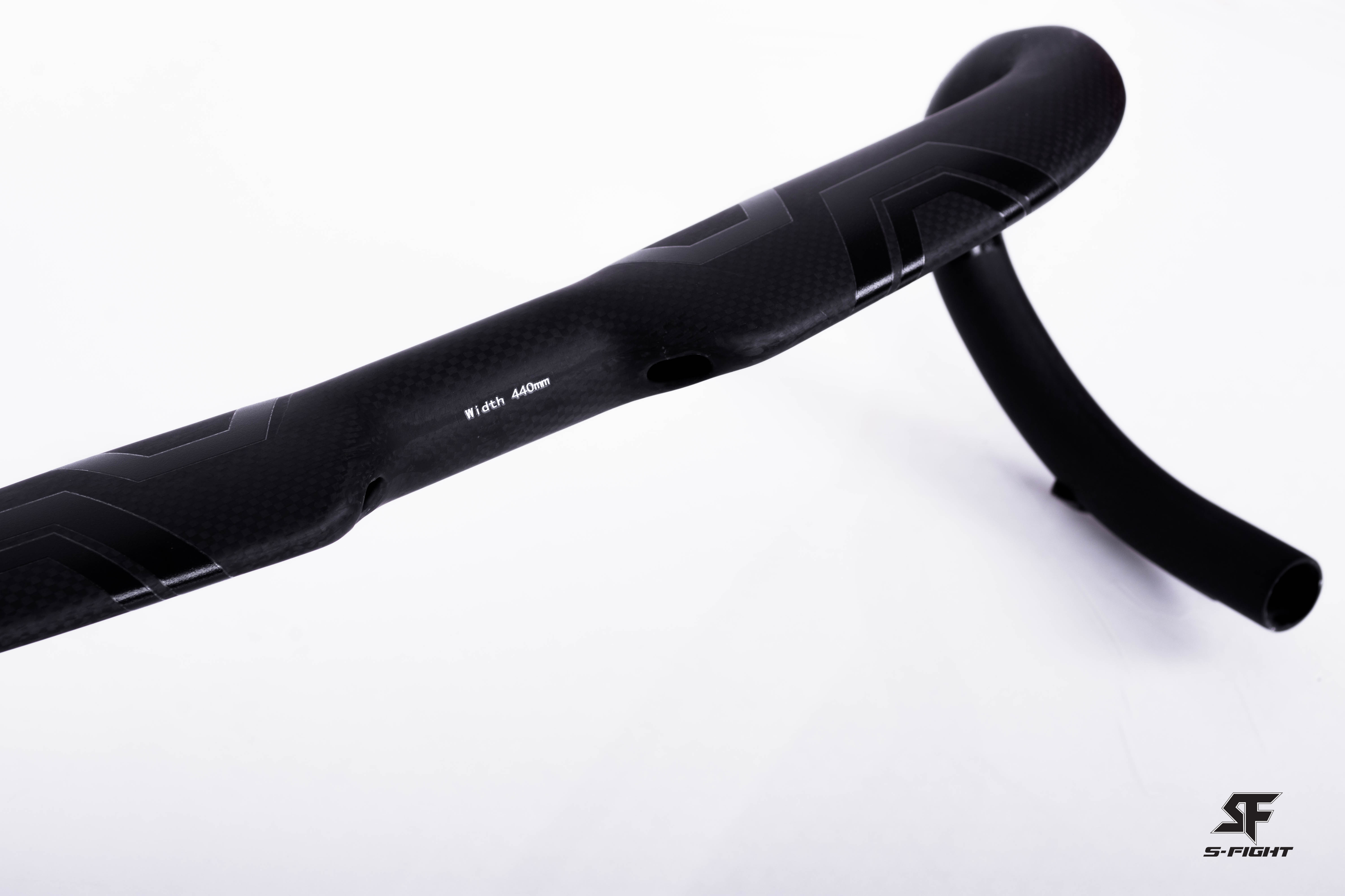 แฮนด์หมอบคาร์บอน S-FIGHT Road Handlebar FULL Carbon - S90 AERO HANDLEBAR ซ่อนสาย , Size 40m42,44cm