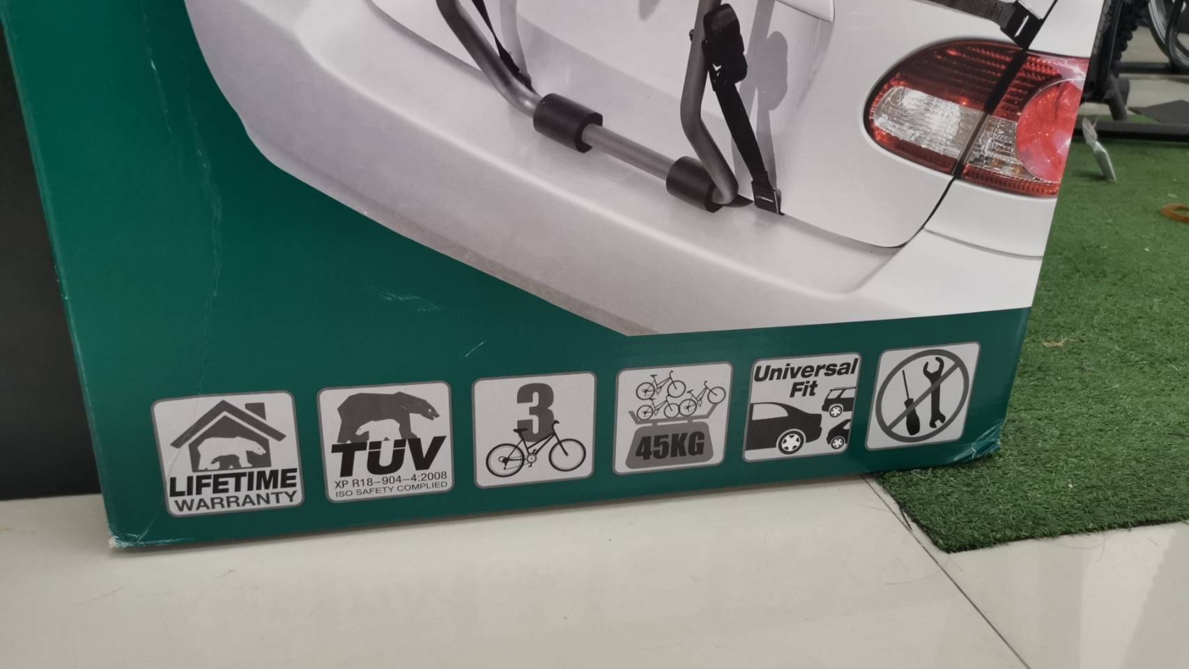 แร็คบรรทุกจักรยาน BNB racks SWIFT TOURING Car Bike Rack (BC-6420-3PS) สำหรับ 3 คัน ทรงหลบสปอยเลอร์ Sedan/ Hatchback/ S.U.V.