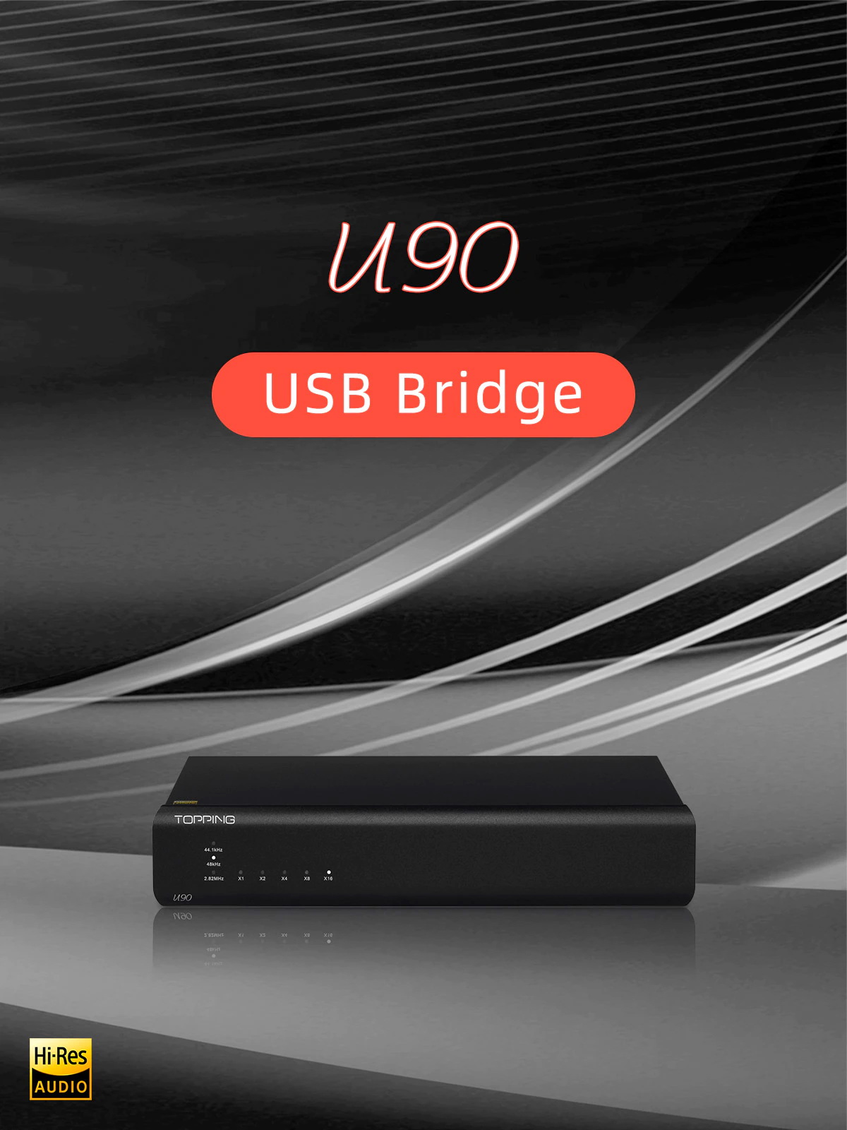 ขาย Topping U90 USB Bridge รองรับ PCM 32bit/768kHz ประกันศูนย์ไทย