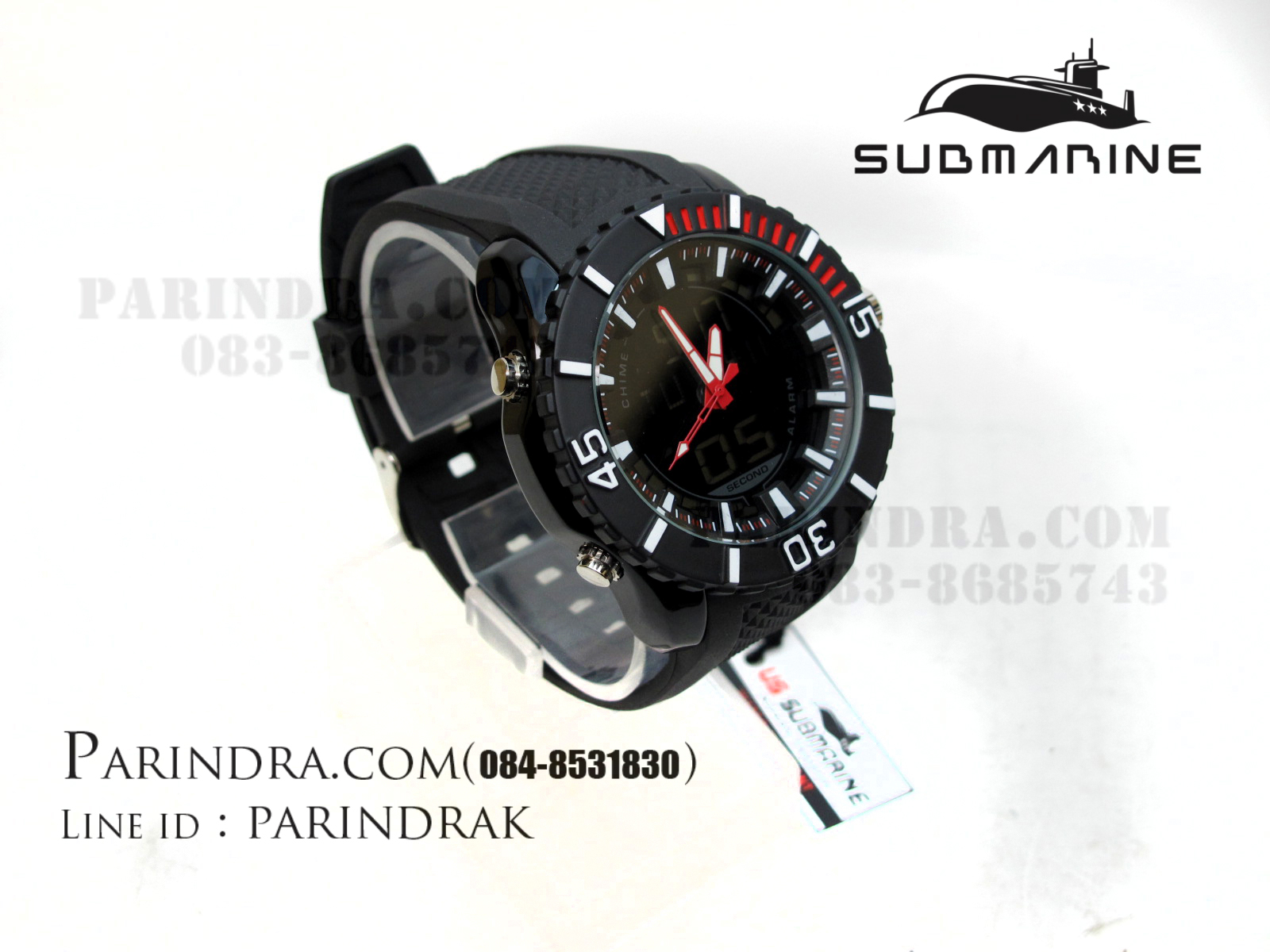 นาฬิกา US submarine TA5269M ดำ-แดง