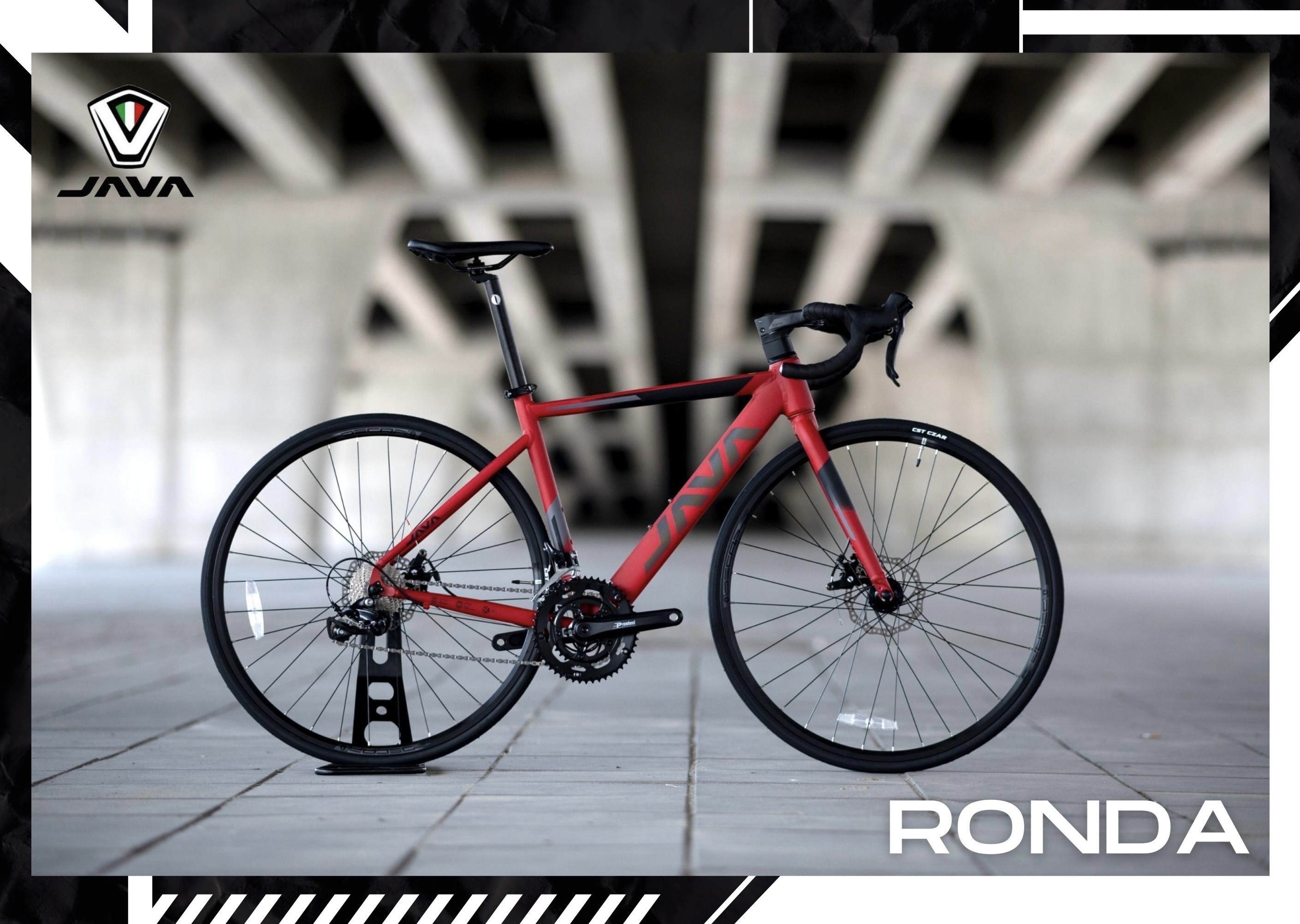 จักรยานเสือหมอบ JAVA RONDA DISC เฟรมอลู เกียร์ Shimano Sora2*9sp, แฮนด์ Integrated 700c 2022