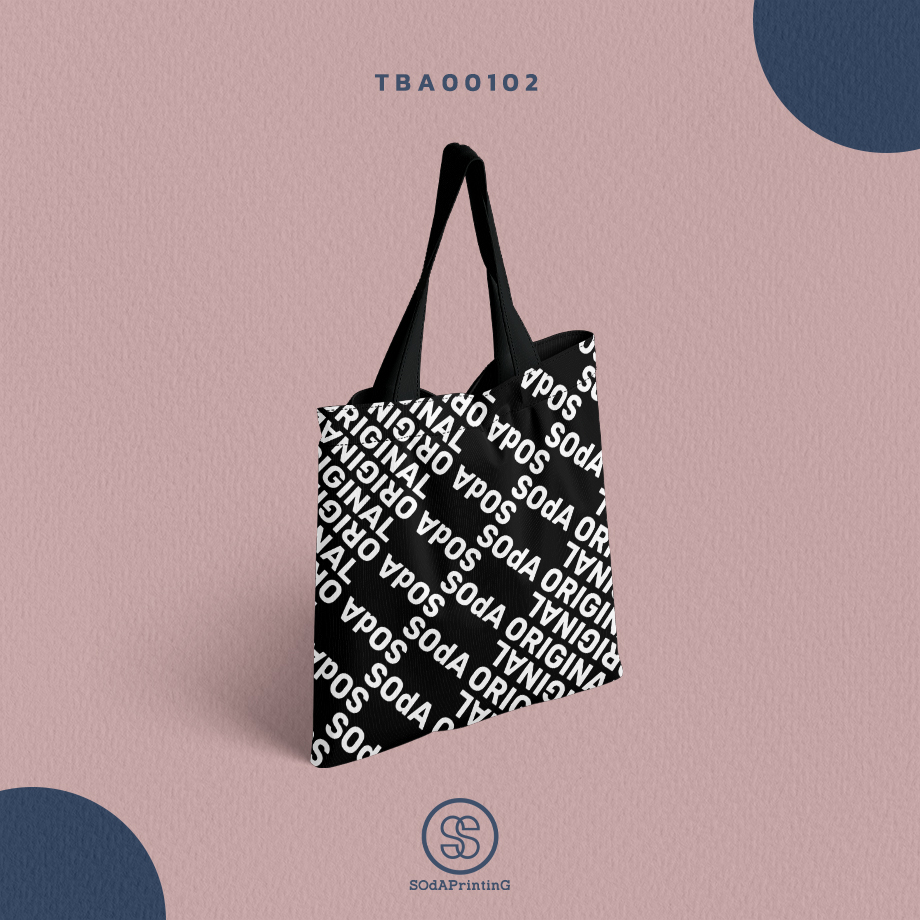 กระเป๋าผ้าแคนวาส พิมพ์ลาย SOdAOriginal I TBA00102 #SOdABag #SOdAPrintinG #SOdACollection #กระเป๋า #กระเป๋าผ้า