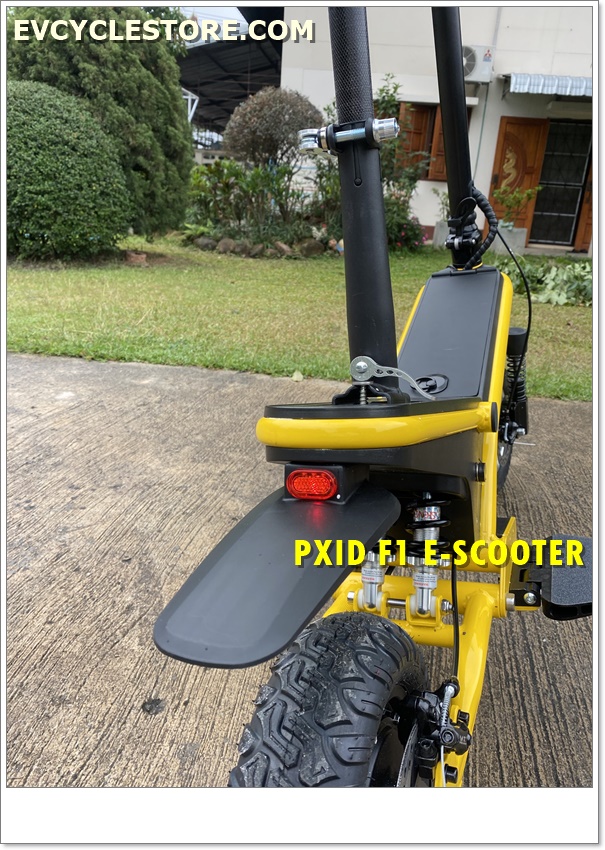 สกู๊ตเตอร์ไฟฟ้า PXID F1 ELECTRIC SCOOTER โช๊คหน้า+หลัง มอเตอร์ 500 วัตต์ ความเร็วสูงสุด 45กม./ชม, 10Ah 48V (30กม.) เดินทางได้ 30-40 กม.