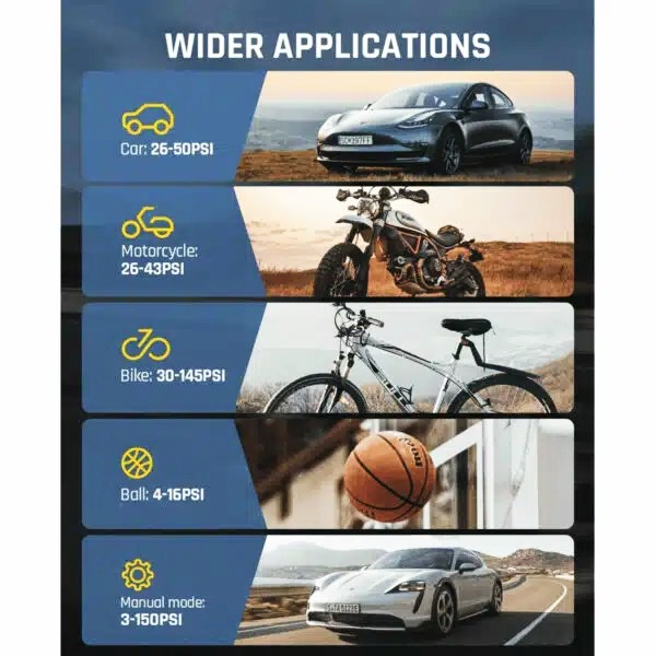 สูบลมไฟฟ้า Fanttik X8 APEX แรงดันสูง 150 PSI สูบเร็ว 2 เท่า ใช้ได้ทั้งรถยนต์ มอเตอร์ไซค์ จักรยาน ลูกบอล แบตเตอรี่ 7800 mAh พกพาง่าย