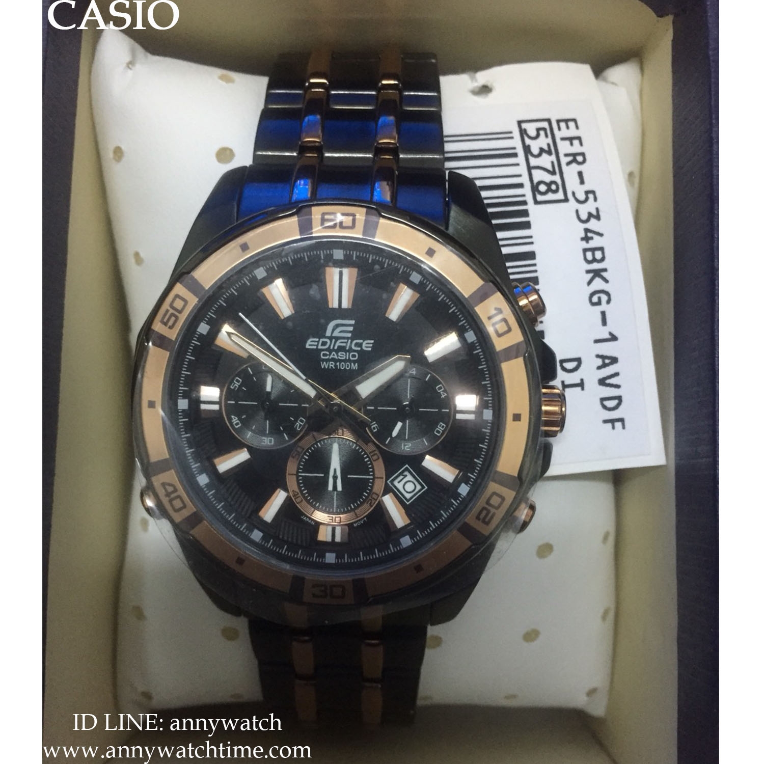 EDIFICE EFR-534BKG-1A