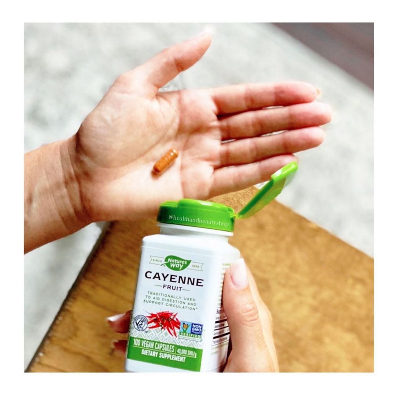 Nature's Way, Cayenne Fruit, 40,000 SHU/g, 180 Vegan Capsules