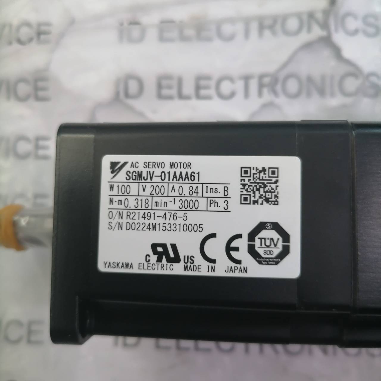 SGMJV-01AAA61 SERVO MOTOR " YASKAWA "