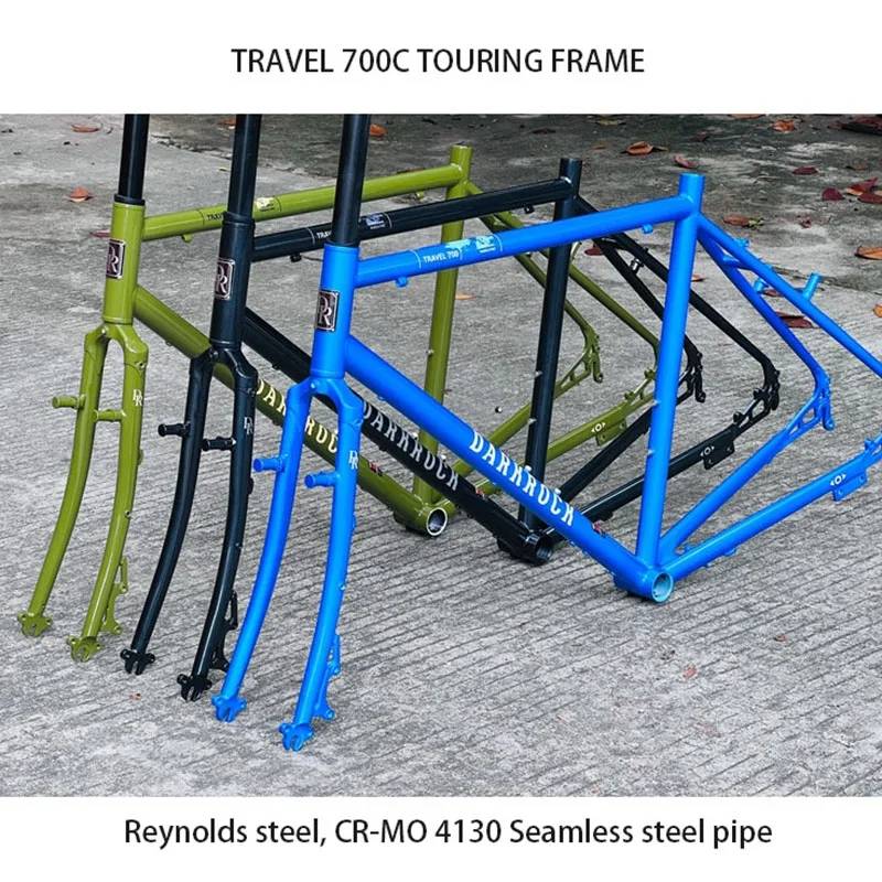DARKROCK Super Travel 700C Gravel Frameset | เฟรมเหล็ก CR-MO 4130 สำหรับเดินทางไกล