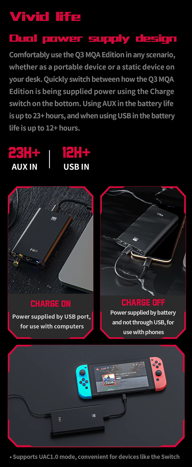 ขาย FiiO Q3 MQA THX Balanced DAC/AMP พกพารุ่นใหม่ ประกันศูนย์ไทย