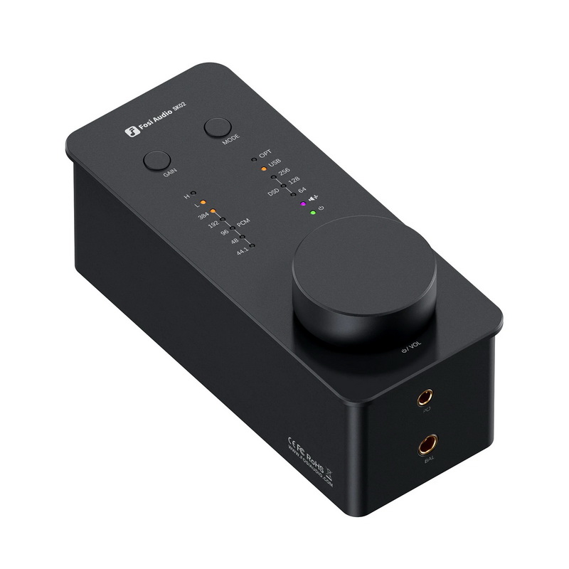 Fosi Audio SK02 DAC/AMP ตั้งโต๊ะขนาดเล็ก ชิป ESS ES9038Q2M+SGM8262 ประกันศูนย์ไทย