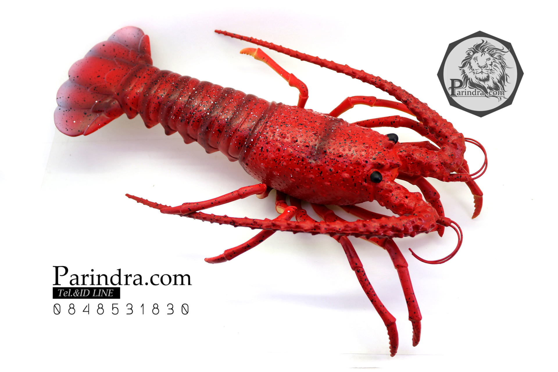 โมเดลกุ้งมังกร Lobster ยักษ์ แบบยางกึ่งอ่อนนุ่มกึ่งแข็ง ตั้งโชว์สวย ขนาดใหญ่ 16 นิ้ว