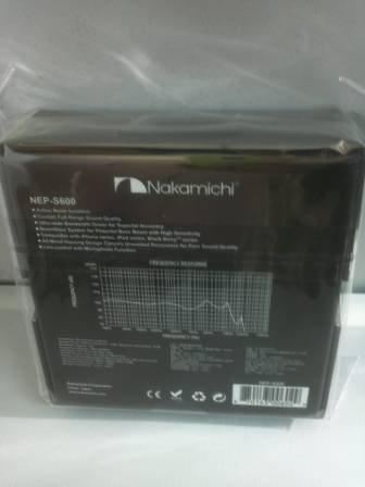 หูฟัง NAKAMICHI S600 มีไมค์และปุ่มรับสาย