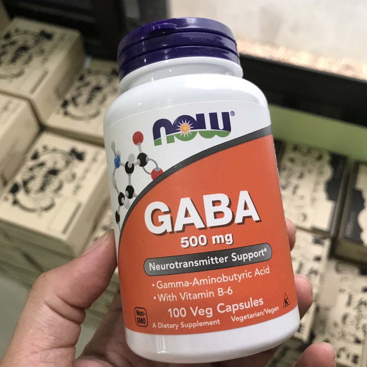 Now Foods, GABA, 500 mg, 100 Capsules
