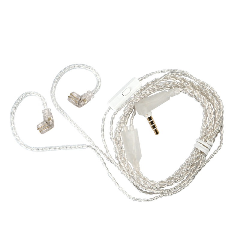 ขาย KZ Crystal สายอัพเกรดหูฟัง ทองแดงชุบเงินถัก คุณภาพสูง