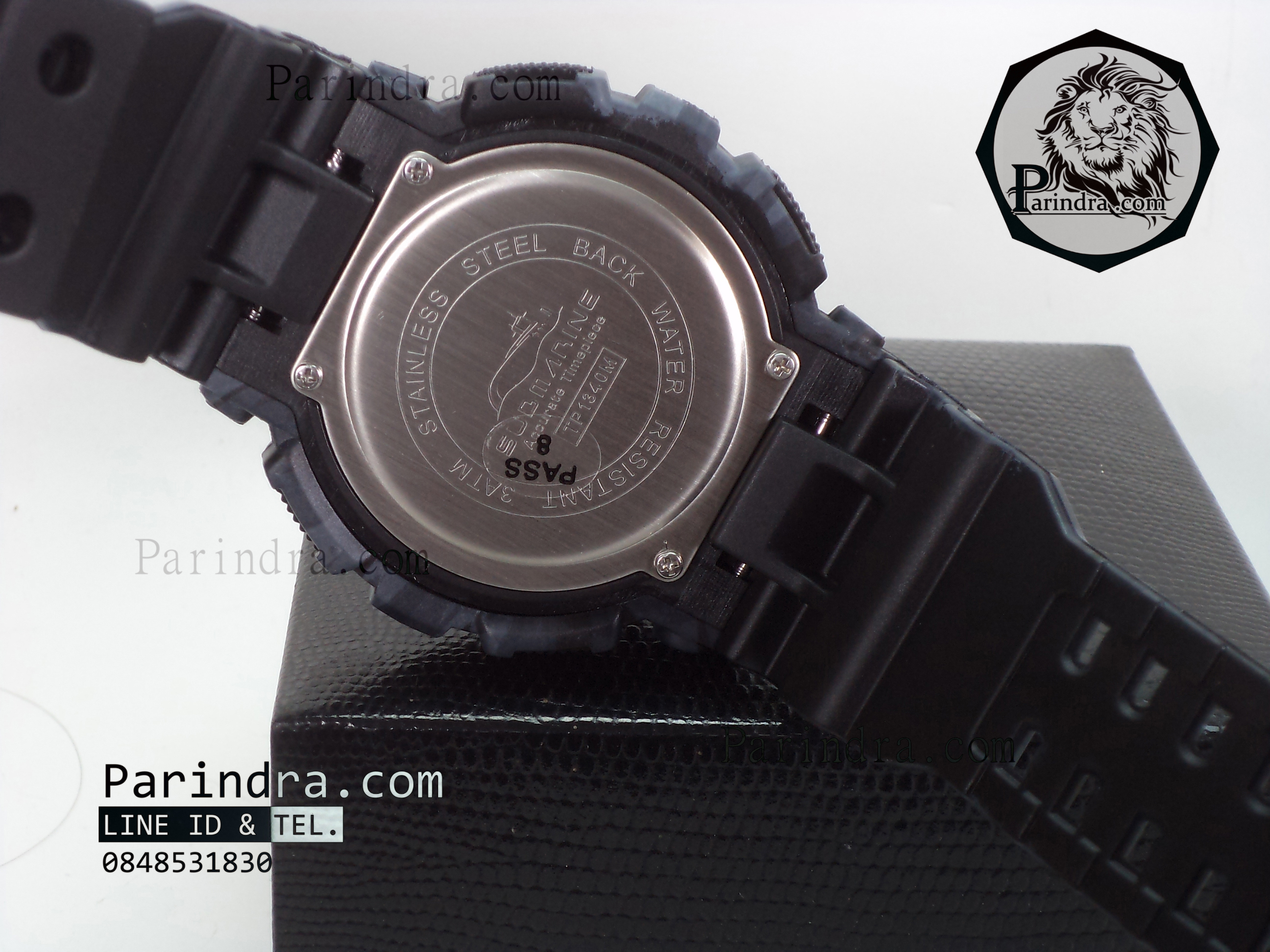 นาฬิกา US submarine รุ่น TP1340M (Military) สีลายพรางทหารสีเทาเข้มๆ หน้าปัดพื้นดำ