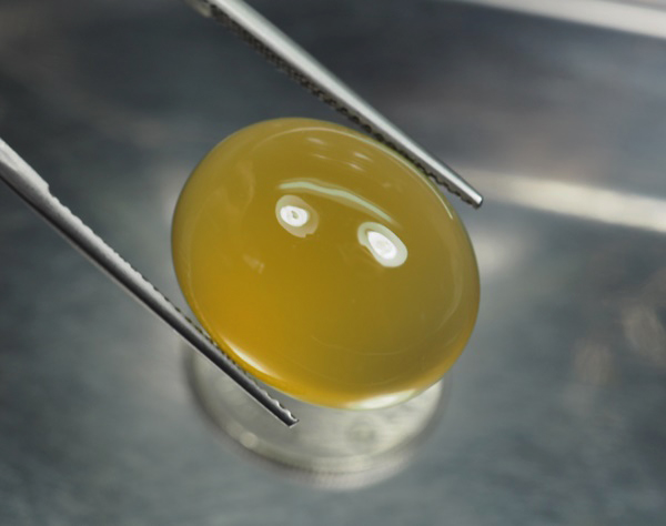 คาลซิโดนีสีเหลือง(Yellow Chalcedony) 17.82 กะรัต
