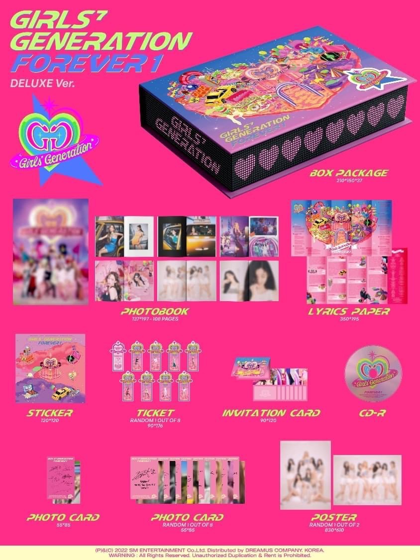 อัลบ้ัม #SNSD Girls’ Generation - The 7th Album [FOREVER 1] (DELUXE Ver.) + Poster -รอนำเข้า 14-25 วัน-