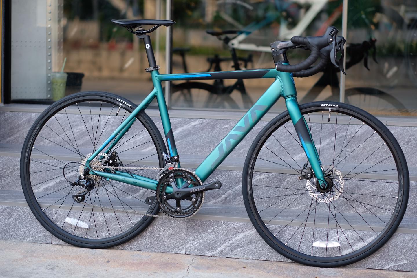 จักรยานเสือหมอบ JAVA RONDA DISC เฟรมอลู เกียร์ Shimano Sora2*9sp, แฮนด์ Integrated 700c 2022
