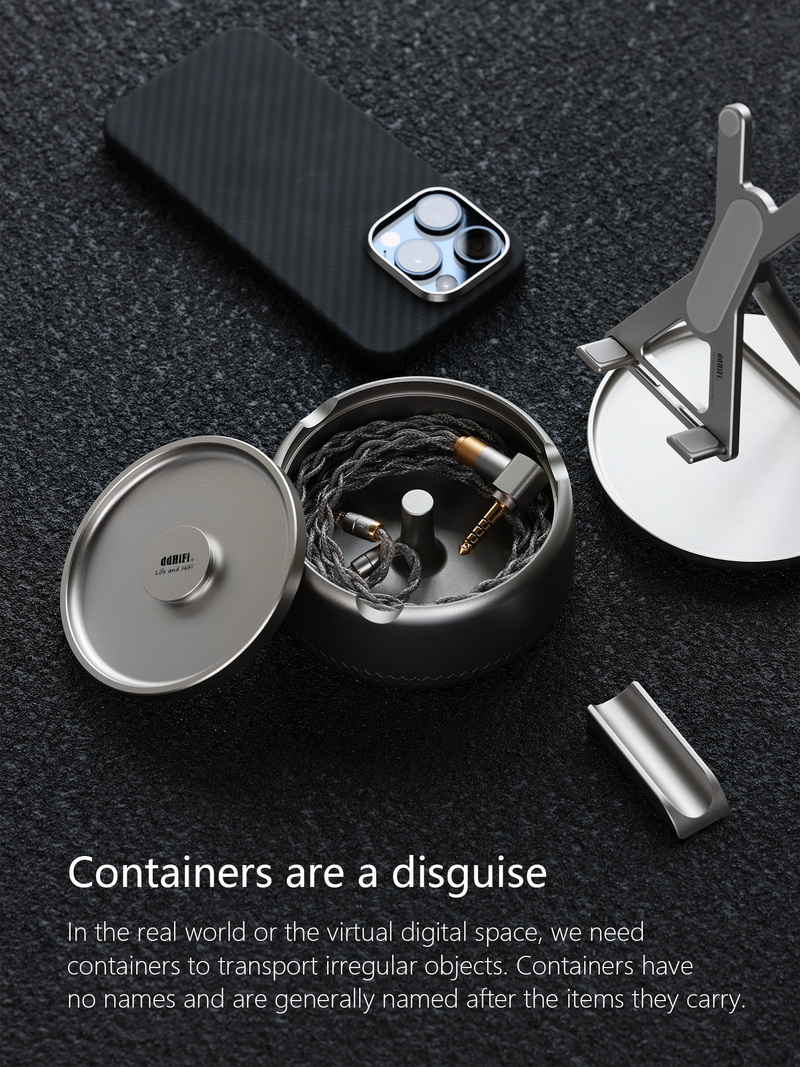 DD AS100 เคสแข็งเก็บหูฟัง HiFi ทำจากโลหะผสมอลูมิเนียม AL6063 ใส่ซิการ์ได้ วางซ้อนได้