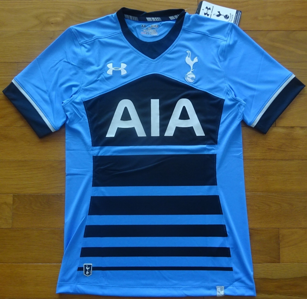 เสื้อฟุตบอล ทีมสโมสรท็อตแน่ม ฮ็อทสเปอร์ ชุดเยือน 2015/16 ใหม่ M-Size / TOTTENHAM HOTSPUR Football Shirt Away Kit 2015/16 Jersey NEW M-Size