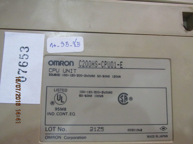 PLC “ OMRON ” รุ่น C200HS-CPU01-E