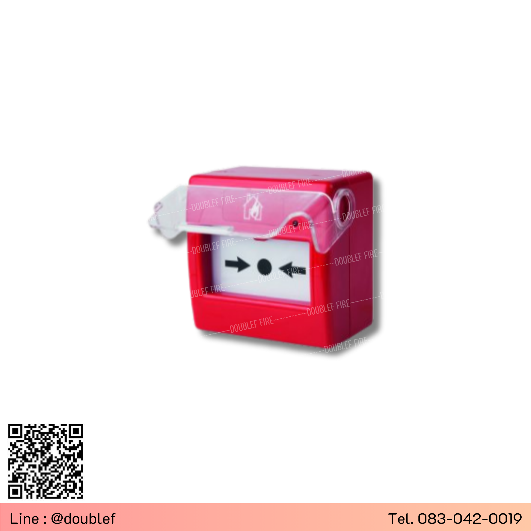 อุปกรณ์แจ้งเหตุด้วยมือแบบกด Addressable Manual Call Point รุ่น QA0817 ยี่ห้อ HORING LIH