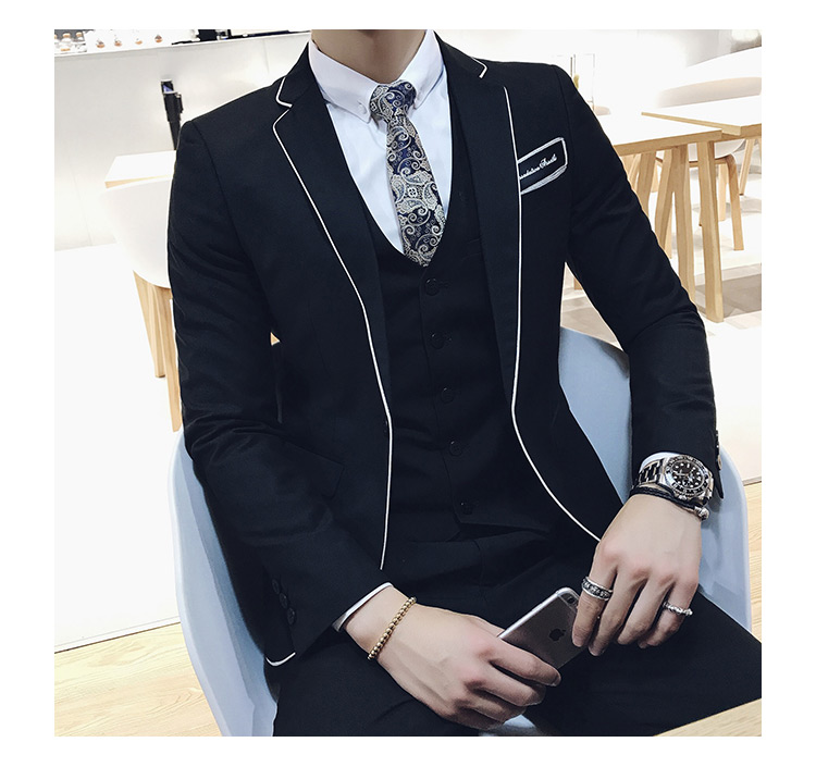 Pre-order ชุดสูทชาย สีดำ เข้ารูป