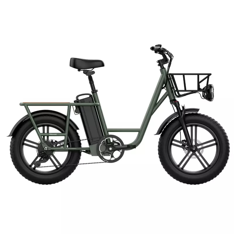 จักรยานไฟฟ้า Fiido T1 CARGO Utility Electric Bike Fat tires เกียร์ 7สปีด แรง 750วัตต์ ล้อ 20นิ้ว