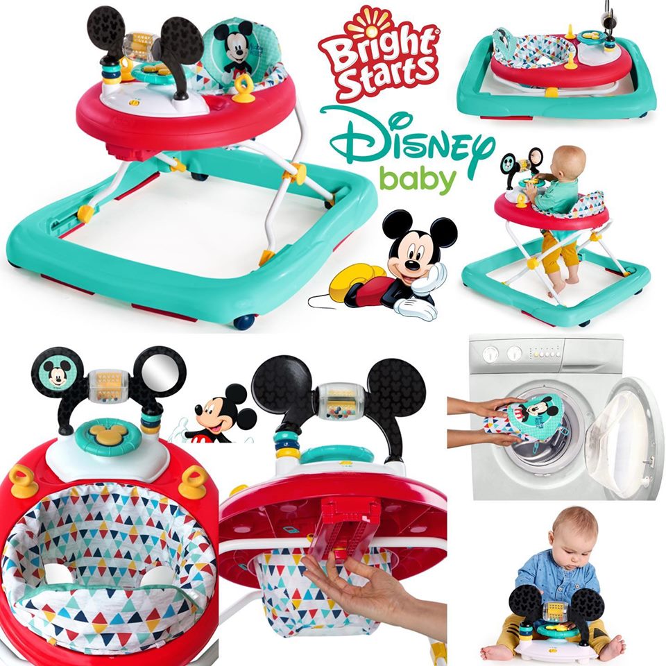 รถหัดเดิน มิกกี้เม้าส์ Bright Starts Disney Baby Mickey Mouse Walker with Activity Station - Happy Triangles