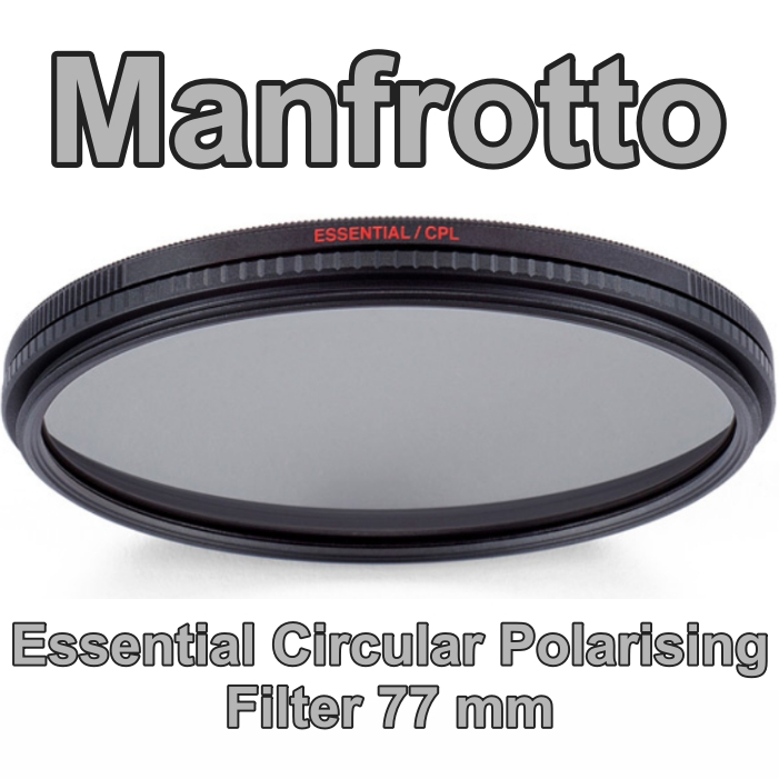 Manfrotto Essential CPL 77 mm Circular Polarising Filter กันน้ำ เคลือบ multicoat 2 ชั้น แสงส่องผ่านได้ 68.% เพิ่มความคมชัดและความอิ่มตัวของสี และลดการสะท้อน ผลิตญี่ปุ่นประกันศูนย์ 5 ปี