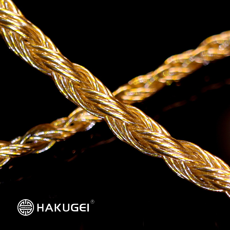 ขาย Hakugei Athena สายอัพเกรดหูฟังถักผสม ทอง, เงิน, ทองแดง