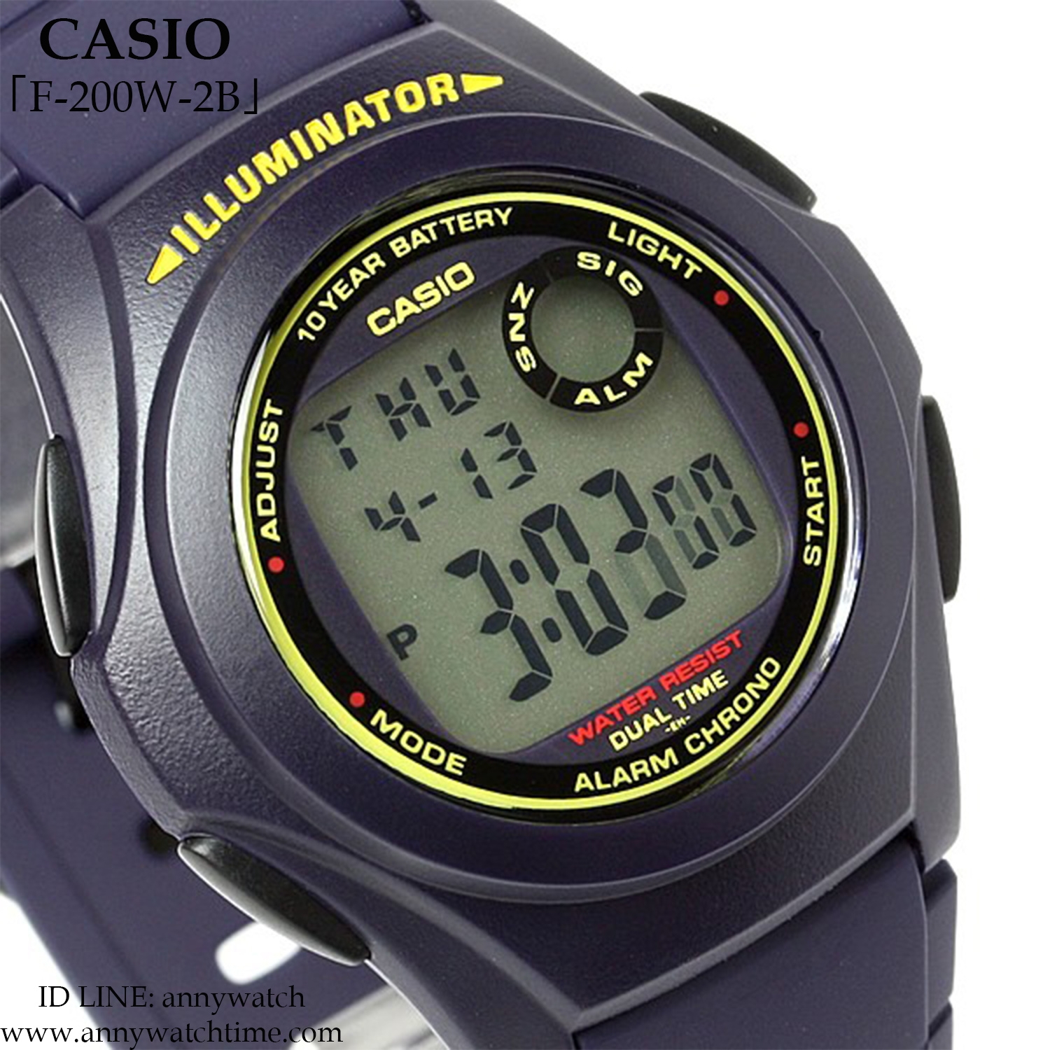 CASIO F-200W-2B