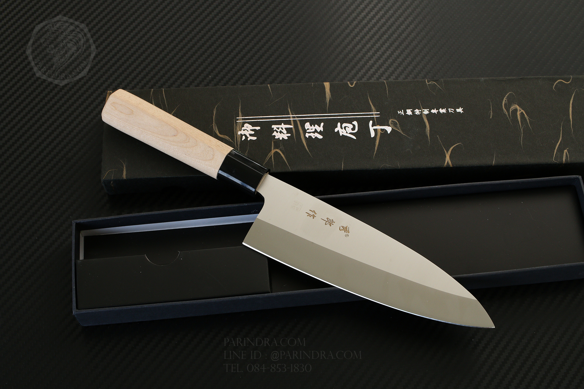 มีดเดบะ เชฟญี่ปุ่น ด้ามไม้ ลับคมด้านเดียว คมสุดยอด ขนาด 12 นิ้ว คุณภาพดีมาก
