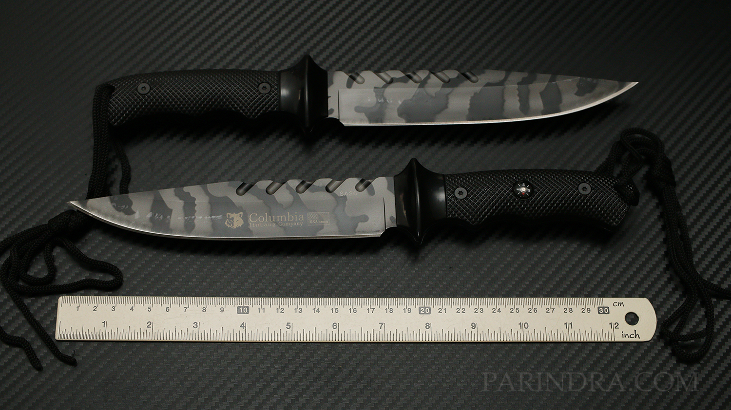มีดเดินป่า COLUMBIA รุ่น SA26 ใบมีดลายพราง