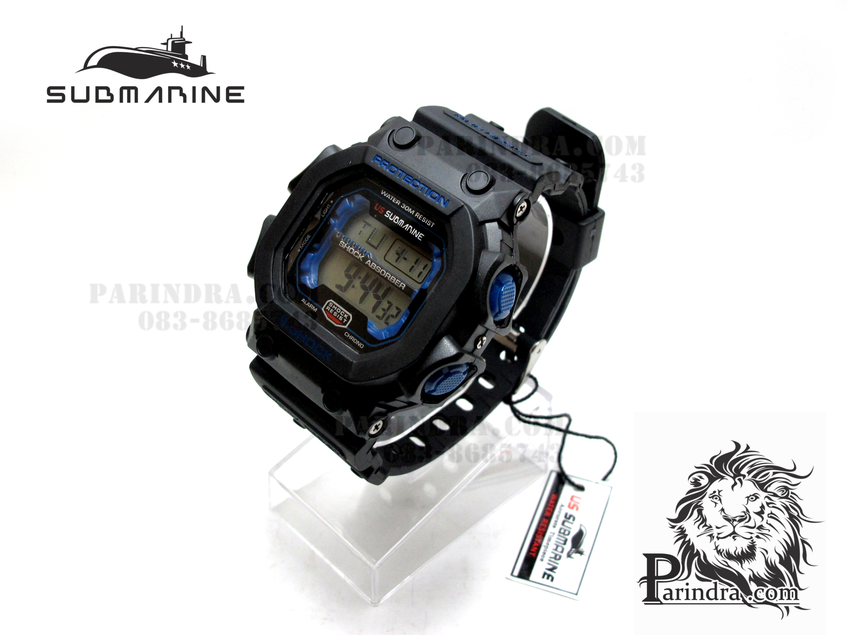 นาฬิกา US submarine รุ่น TP1280M สีดำ-น้ำเงิน คล้ายรุ่น King G-shock