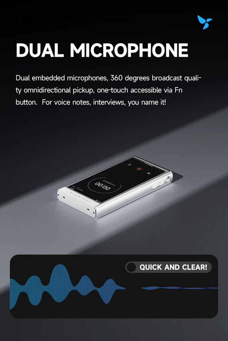 Hiby Digital M300 เครื่องเล่นเพลง Android พกพา มี Playstore มีลำโพงในตัว รองรับ Hires + Hires Wireless