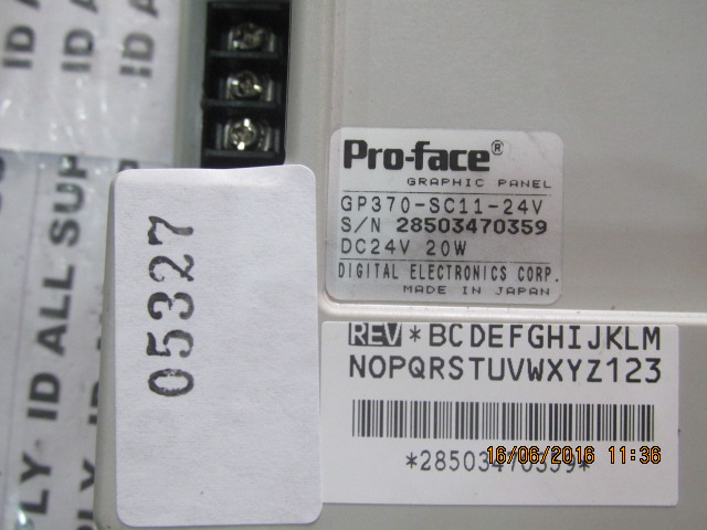 LCD TOUCH SCREEN “ PROFACE ” รุ่น GP370-SC11-24V