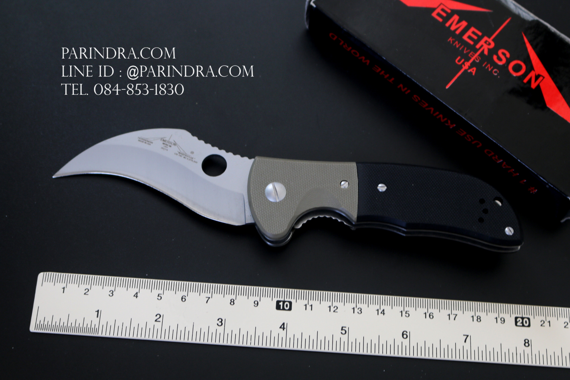 มีดพับ EMERSON ด้าม G10 ใบมีดทรงโค้งงอ (OEM)