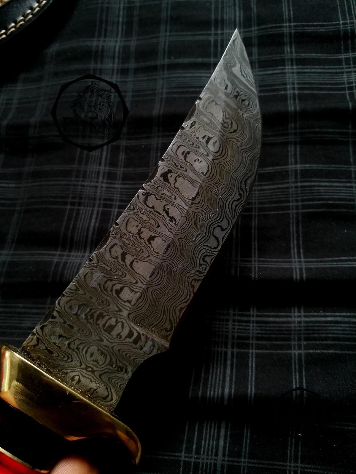 มีดดามัสกัส (Damascus) ด้ามเขากวาง ขนาด 9.4 นิ้ว 512 Layer นำเข้าจาก ปากีสถาน DPK001