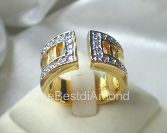 BR620+++แหวนแถวDouble A+++สุดสวย Modern ดูดีมากๆๆ ใส่แล้วเปรี้ยวเฉี่ยว เก๋ Intrend งานสวย เพชรสวย