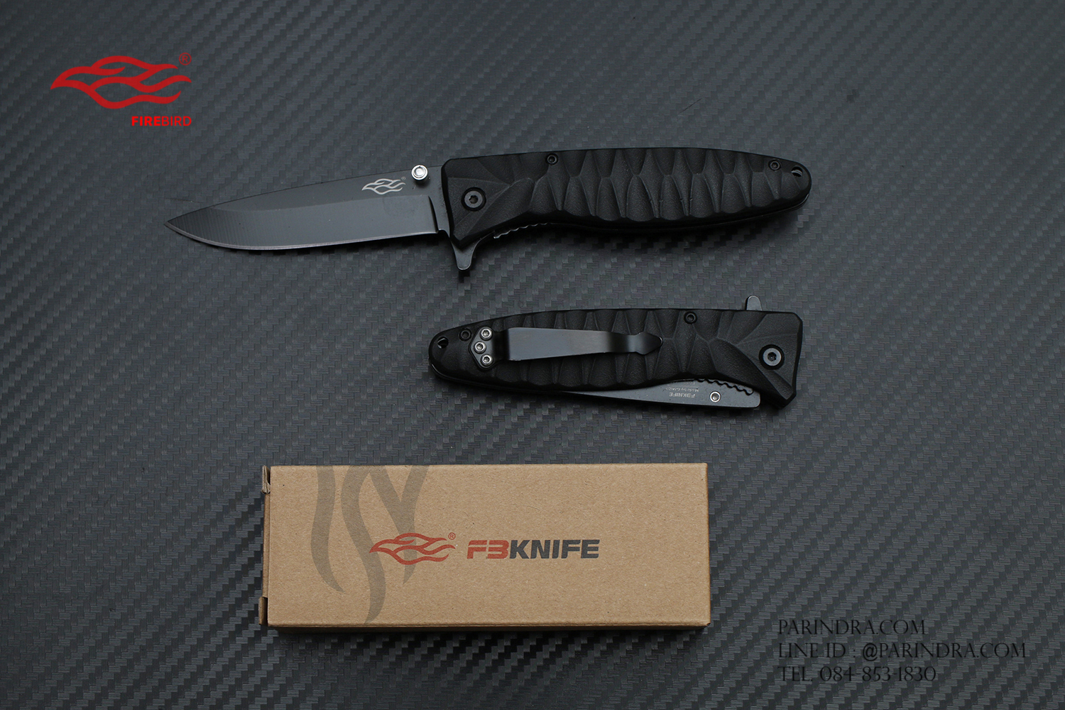 มีดพับ GANZO FIREBIRD F620-B1 ด้ามสีดำ ของแท้ 100%