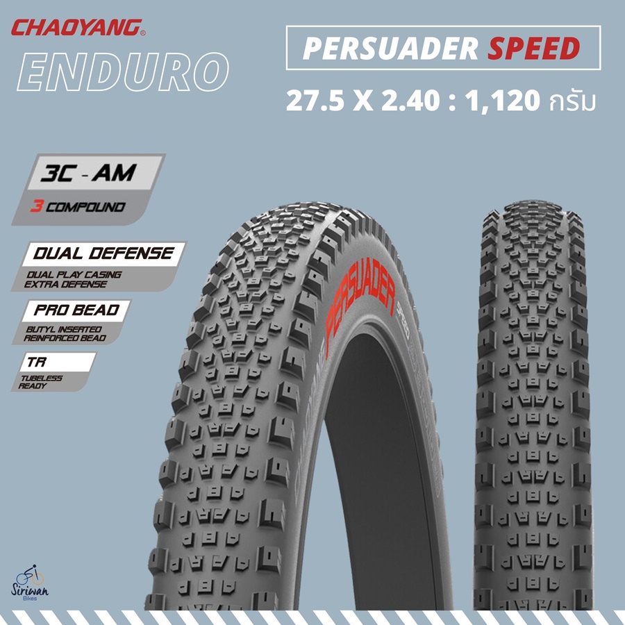 ยางนอกขอบพับ CHAOYANG : ENDURO PERSUADER, H-5242/H-5242TR ขอบพับ