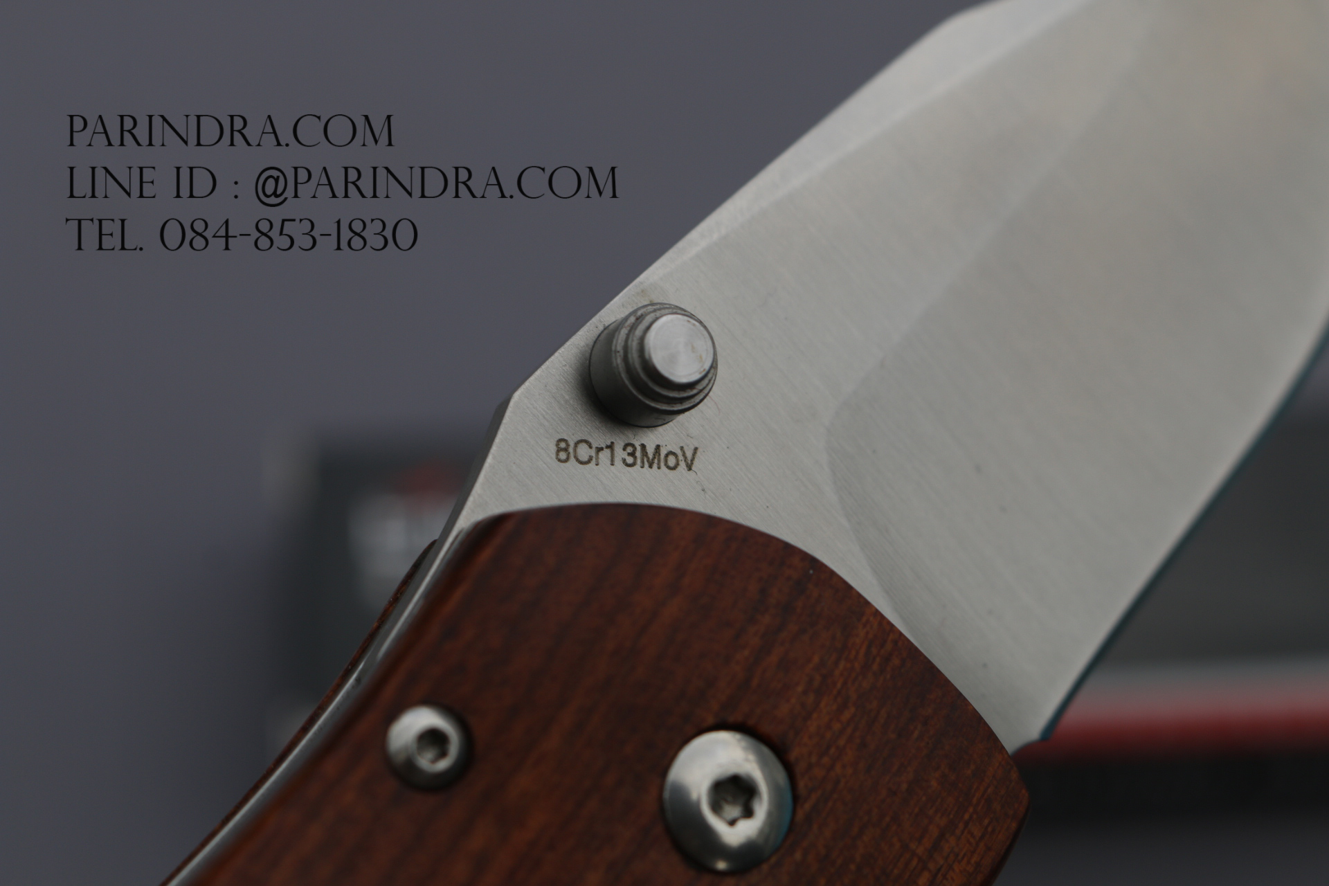 มีดพับ Enlan M027 ด้ามไม้ ใบมีดหนาๆ (ของแท้100%)