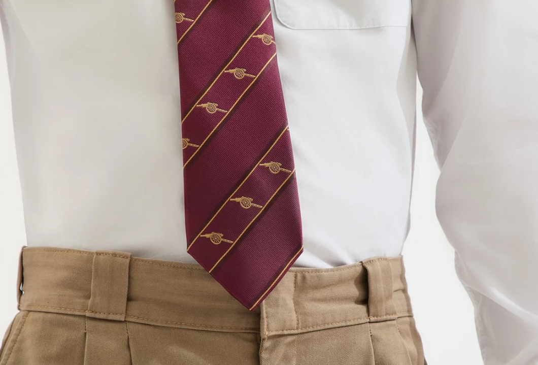 เนคไทอาร์เซนอล Arsenal Striped Cannon Tie ของแท้