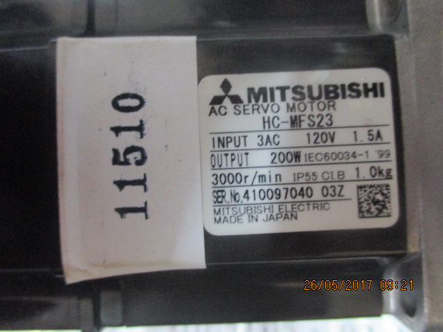 SERVO MOTOR “ MITSUBISHI ” รุ่น HC-MFS23