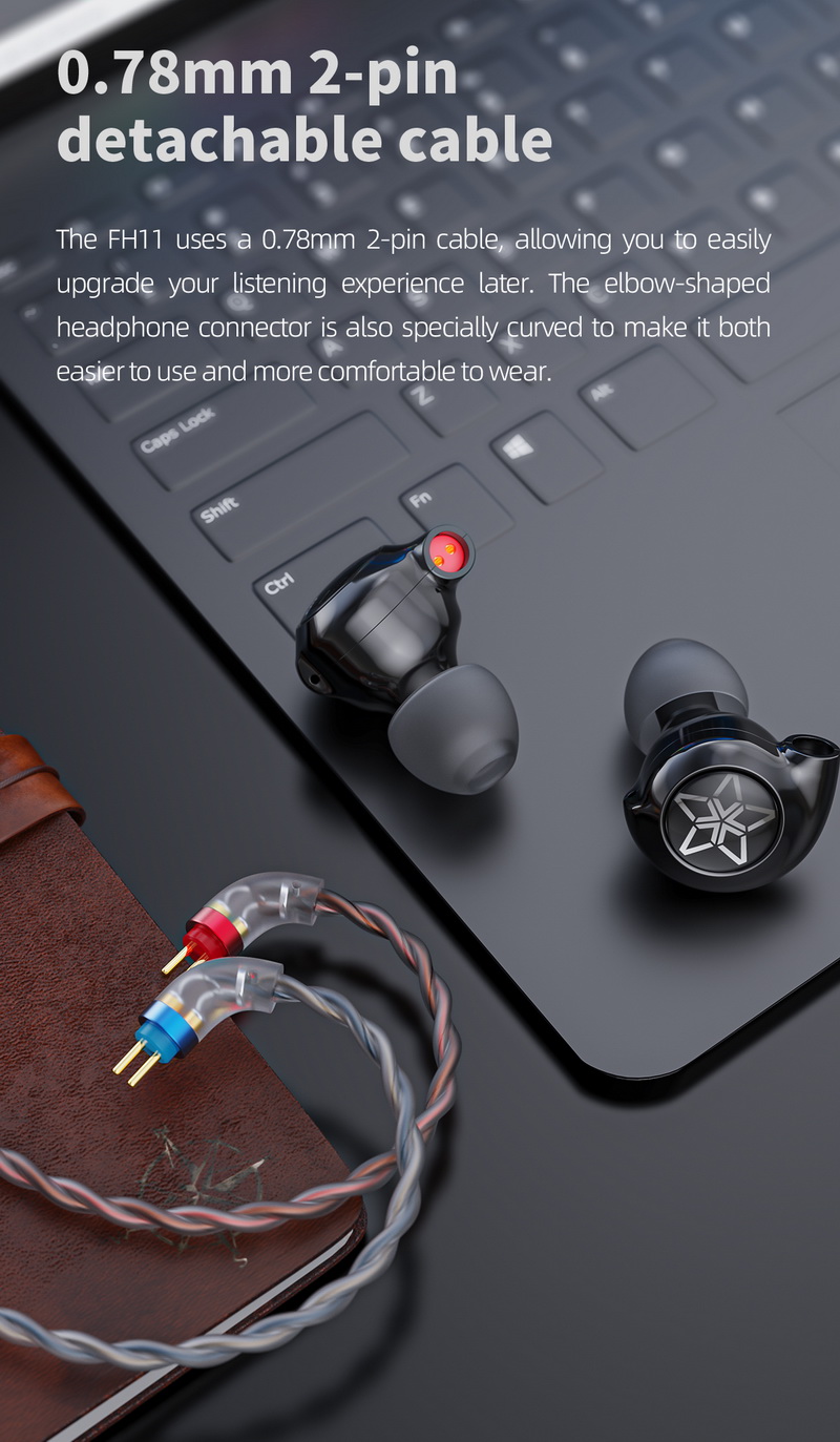 ขาย FiiO FH11 หูฟัง IEMs Hybrid 2 ไดรเวอร์ 1BA+1DD รองรับ Hi-Res ประกันศูนย์ไทย