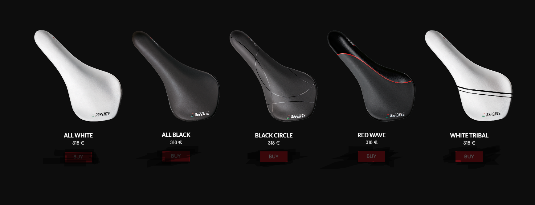 เบาะ REPENTE COMPTUS 4.0 Saddle, รางคาร์บอน ขนาด 137x275mm., หนัก 135 กรัม, MADE IN ITALY.
