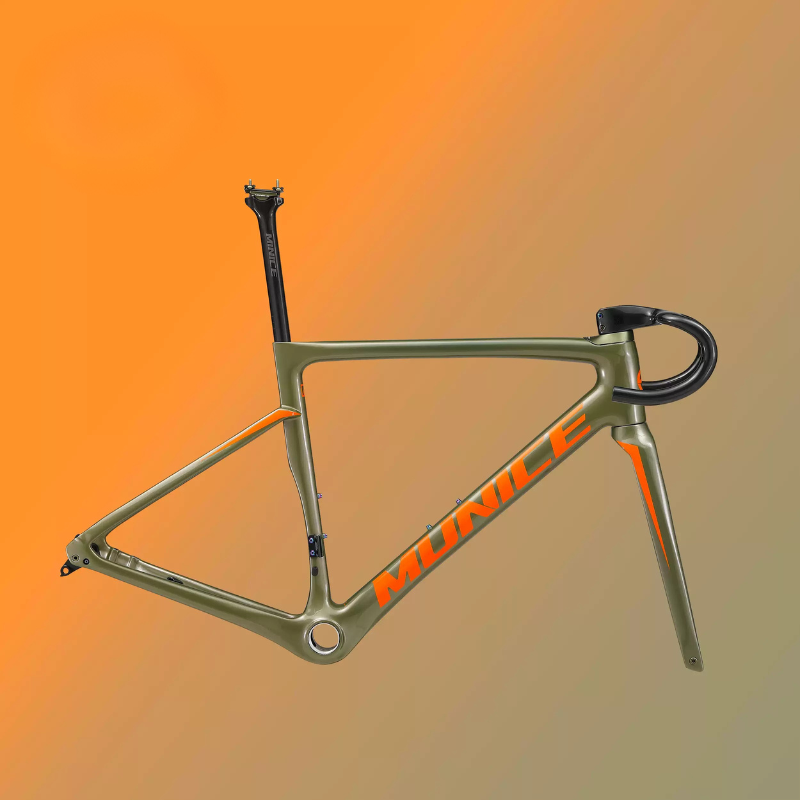 Munice R2 Ultra-Light Carbon Road Frame – Toray T800 + M46, Disc Brake Compatible, 970g, 9 Colors | 5-Year Warranty